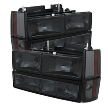Load image into Gallery viewer, Xtune GMC Yukon 92-93 Crystal Headlights w/ Corner & Bumper Smoke HD-JH-GMCCK88-AM-SM-SET