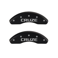Load image into Gallery viewer, MGP 4 Caliper Covers Engraved Front & Rear Block/Charger Black finish silver ch