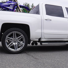 Load image into Gallery viewer, MBRP 09+ Chevrolet Silverado 1500 3in Cat Back Pre-Axle Dual Outlet w/ 4in Tip - Black