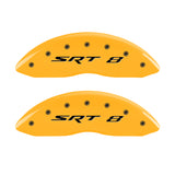 MGP 4 Caliper Covers Engraved Front & Rear SRT8 Yellow finish black ch