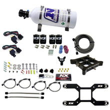 Load image into Gallery viewer, Nitrous Express 4150 Dual Stage Billet Crossbar Nitrous Kit (50-300 & 100-500HP) w/5lb Bottle