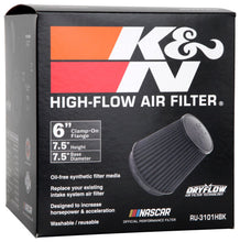 Load image into Gallery viewer, K&N Universal Rubber Filter Round Tapered 6in Flange ID x 7.5in Base OD x 5.25in Top OD x 8in Height