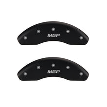 Load image into Gallery viewer, MGP 4 Caliper Covers Engraved Front & Rear MGP Black finish silver ch