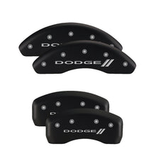 Load image into Gallery viewer, MGP 4 Caliper Covers Engraved Front & Rear RT1-Truck Yellow finish black ch