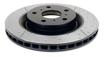 Load image into Gallery viewer, DBA 05-10 Mustang GT / 11-13 V6 Front Drilled & Slotted Street Series Rotor, Black Hub