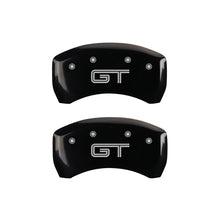 Load image into Gallery viewer, MGP Rear set 2 Caliper Covers Engraved Rear 2015/Bar & Pony Black finish silver ch
