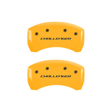 Load image into Gallery viewer, MGP 4 Caliper Covers Engraved F & R Block/Challenger Yellow Finish Black Char 2007 Dodge Charger
