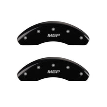 Load image into Gallery viewer, MGP 4 Caliper Covers Engraved Front & Rear Block/Charger Yellow finish black ch