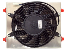 Load image into Gallery viewer, CSF Dual Fluid Bar & Plate HD Oil Cooler w/9in SPAL Fan (1/3 & 2/3 Partition) - 13.8in L x 10in H