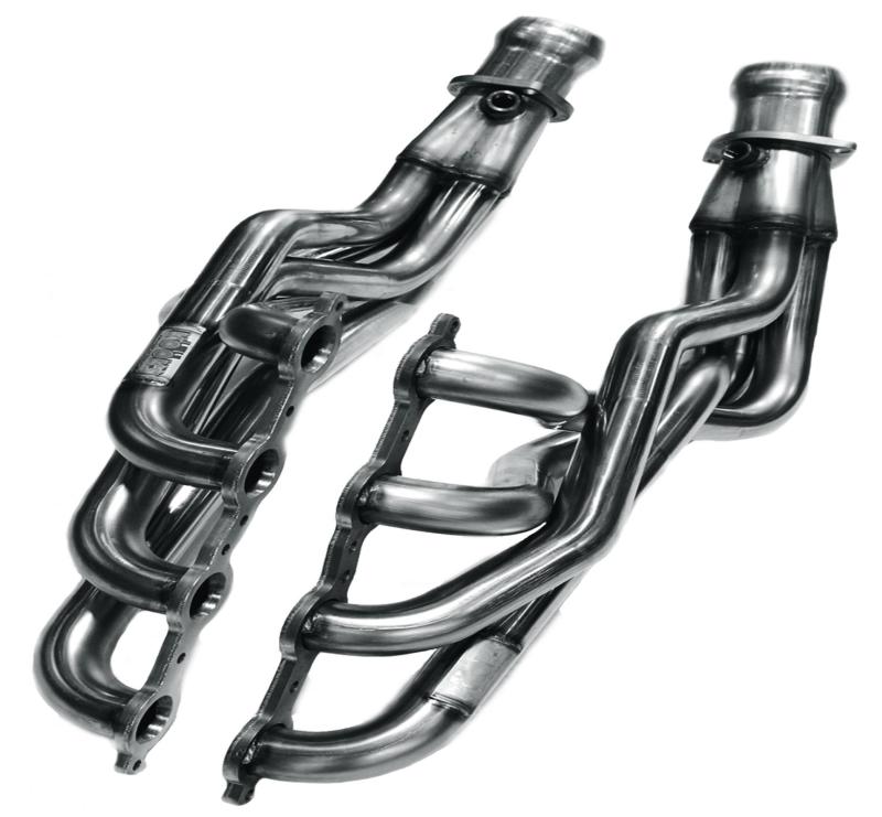 Kooks 09-14 Cadillac CTS-V LSA 6.2L 1-7/8in x 3in SS Longtube Headers and Green Catted SS X-Pipe