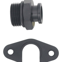 Load image into Gallery viewer, DeatschWerks 8AN ORB to Polaris RZR Turbo OE Regulator Adapter - Anodized Matte Black