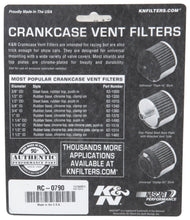 Load image into Gallery viewer, K&N Universal Chrome Filter 1 3/8 inch FLG / 2 1/2 inch Base / 2 inch Top / 2 1/4 inch Height