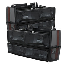 Load image into Gallery viewer, Xtune GMC Yukon 92-93 Crystal Headlights w/ Corner & Bumper Smoke HD-JH-GMCCK88-AM-SM-SET