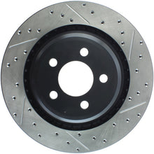 Load image into Gallery viewer, StopTech SportStop 06-09 Chrysler SRT-8 Rear Left Drilled & Slotted Rotor