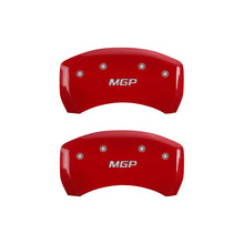 Load image into Gallery viewer, MGP 4 Caliper Covers Engraved Front & Rear MGP Red finish silver ch