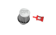 Load image into Gallery viewer, K&N Universal Chrome Filter 1 3/8 inch FLG / 2 1/2 inch Base / 2 inch Top / 2 1/4 inch Height