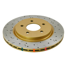 Load image into Gallery viewer, DBA 05-13 Ford Mustang GT/V6 Rear Drilled & Slotted 4000 Series Rotor w/ Gold Hat