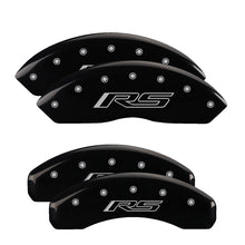 Load image into Gallery viewer, MGP 4 Caliper Covers Engraved Front & Rear Gen 5/RS Black finish silver ch
