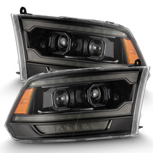 Load image into Gallery viewer, AlphaRex 09-18 RAM 1500 PRO-Series Proj Headlights Alpha-Black w/Sequential Signal & Top/Middle DRL