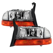 Load image into Gallery viewer, xTune Dodge Dakota 97-04 OEM Style Headlights w/ Bumper Signal Lights - Chrome HD-JH-DDAK97-OE-SET