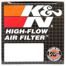 Load image into Gallery viewer, K&N Uni Chrome Oval Tapered Filter 2.125in FlgID x 4inB OL x 3inB OW x 3inT OL x 2inT OW x 2.75in H