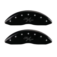 Load image into Gallery viewer, MGP 4 Caliper Covers Engraved Front & Rear Vintage Style/RT Black finish silver ch
