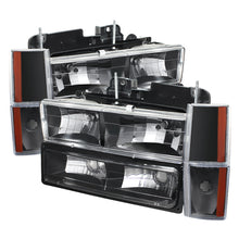 Load image into Gallery viewer, Xtune GMC Yukon 92-93 Crystal Headlights w/ Corner & Bumper Black HD-JH-GMCCK88-AM-BK-SET