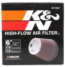 Load image into Gallery viewer, K&N Round Tapered Universal Air Filter 6in Flange ID x 7.5in Base OD x 5in Top OD x 6.5in Height
