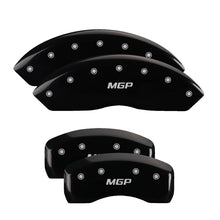 Load image into Gallery viewer, MGP 4 Caliper Covers Engraved Front & Rear MGP Black finish silver ch