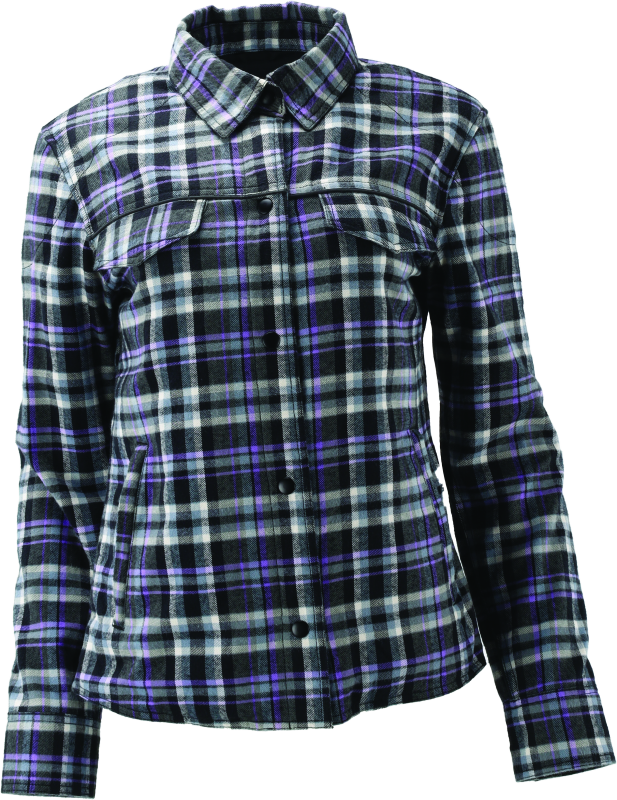 River Road Cameo Flannel Moto Shirt Womens - Medium