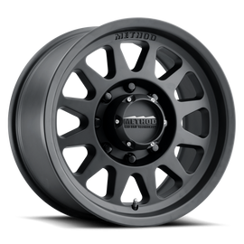 Method MR704 HD 17x9 18mm Offset 8x6.5 130.81mm CB Matte Black Wheel