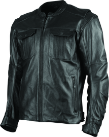 Speed and Strength Band of Brothers Leather Jacket Black - Large