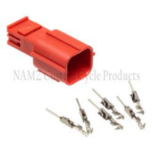 Load image into Gallery viewer, NAMZ 21-23 HD Mating 6-Position Male Red Connector &amp; Terminal Kit for OBD-II