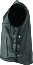 Load image into Gallery viewer, River Road Plains Leather Vest Black - Small