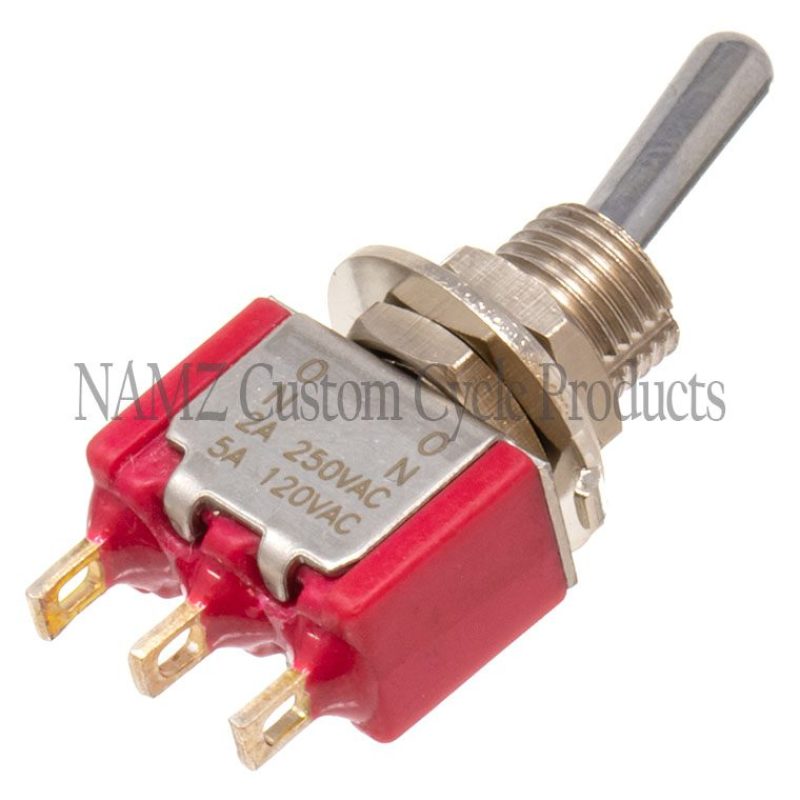 NAMZ Mini High/Low Beam Toggle Switch 5-AMP 1/4in. Hole