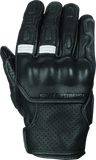 Speed and Strength Twist of Fate Leather Gloves Black/White - XL