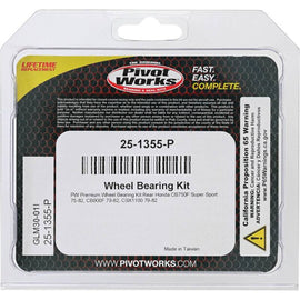 Pivot Works Honda Wheel Bearing Kit Premium Bearings
