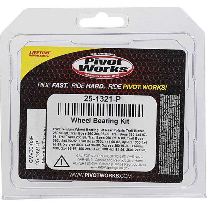 Pivot Works Polaris Wheel Bearing Kit Premium Bearings