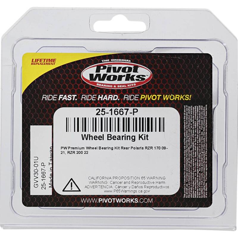 Pivot Works Polaris Wheel Bearing Kit Premium Bearings