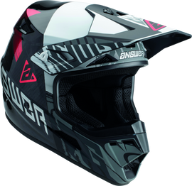 Answer AR3 Ronin Helmet Black/White/Crimson - Medium