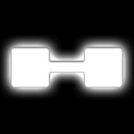 ORACLE Lighting Universal Illuminated LED Letter Badges - Matte Wht Surface Finish - H SEE WARRANTY