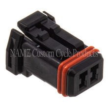 Load image into Gallery viewer, NAMZ JAE MX-1900 2-Position Female Black Socket Housing (HD 72906-11)