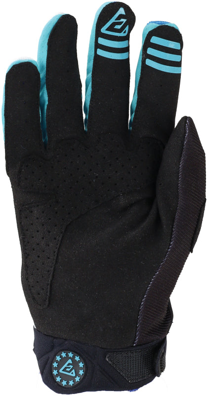 Answer 25 Peak Flo Gloves Black/Blue/White - Large