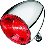 Kuryakyn Bullet 1000 Run Brake Taillight Clear Lens Red/Red Chrome