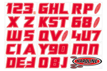 Load image into Gallery viewer, Hardline Boat Lettering Registration Installation Kit 3 in. - 900 Red