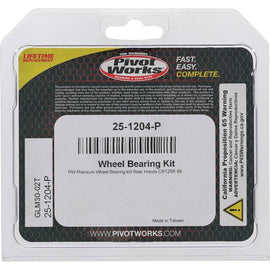 Pivot Works Honda Wheel Bearing Kit Premium Bearings