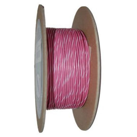 NAMZ OEM Color Primary Wire 100ft. Spool 20g - Pink/White Stripe