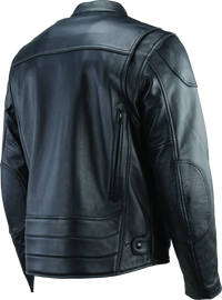 River Road Race Leather Jacket Black - Small