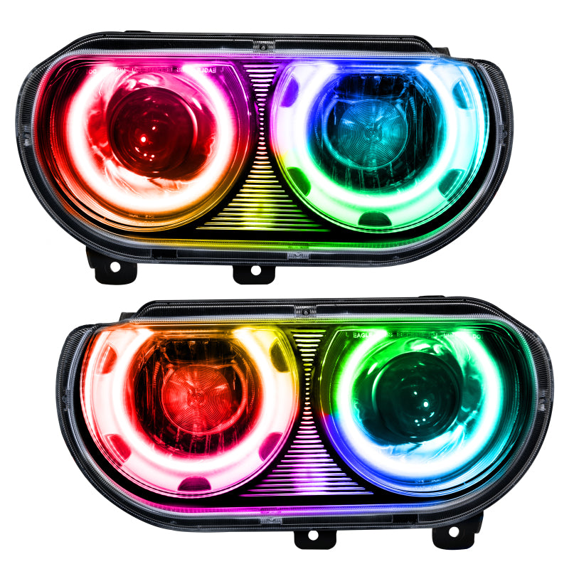 Oracle 08-14 Dodge Challenger SMD HL (HID Style) - ColorSHIFT NO RETURNS