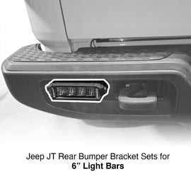 XK Glow Jeep JT Rear Bumper Bar Bracket Kit 6In